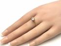 14ct Yellow Gold CZ Solitaire Ring