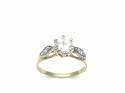 9ct Yellow Gold CZ Solitaire Ring