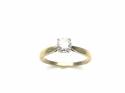 9ct Yellow Gold CZ Solitaire Ring