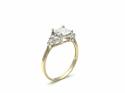 9ct Yellow Gold CZ 3 Stone Ring