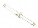 9ct Yellow Gold Mother Of Pearl Clover Bracelet