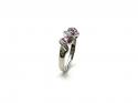 9ct Pink Sapphire & Diamond Ring