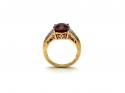 18ct Rhodolite Garnet & Diamond Ring