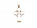 9ct Yellow Gold Celtic Cross Pendant