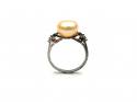 Silver Kaori Pearl & White Topaz Ring