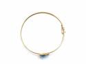 9ct Yellow Gold Fish Baby Bangle