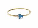 9ct Yellow Gold Fish Baby Bangle