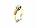 18ct Yellow Gold Diamond Solitaire Ring