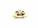 18ct Yellow Gold Diamond Solitaire Ring