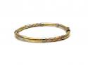 9ct Three Colour Bangle