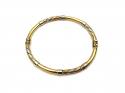 9ct Three Colour Bangle