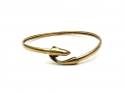 9ct Yellow Gold Dolphin Bangle