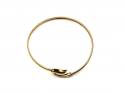 9ct Yellow Gold Dolphin Bangle