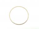 18ct Yellow Gold Solid Patterned Bangle