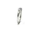 9ct White Gold CZ 3 Stone Ring