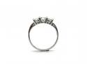 9ct White Gold CZ 3 Stone Ring