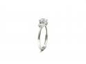 9ct White Gold CZ 3 Stone Ring