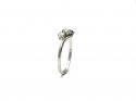 9ct White Gold CZ 3 Stone Ring