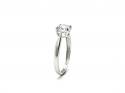 9ct White Gold CZ Solitaire Ring