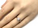 9ct White Gold CZ Solitaire Ring