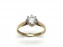 9ct Yellow Gold CZ Solitaire Ring