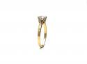 9ct Yellow Gold CZ Solitaire Ring