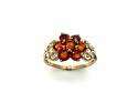 9ct Yellow Gold Citrine Cluster Ring