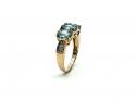 9ct Yellow Gold Zircon 3 Stone Ring