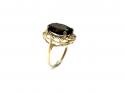 9ct Yellow Gold Smokey Quartz Ring