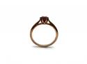 9ct Rose Gold Ruby Solitaire Ring