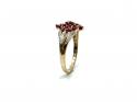 9ct Ruby & Diamond Cluster Ring