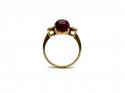 9ct Star Ruby & Diamond 3 Stone Ring