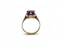 9ct Yellow Gold Amethyst Solitaire Ring