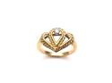 9ct Yellow Gold Diamond Fancy Ring