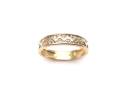 9ct 2 Colour Diamond Band Ring