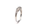 9ct White Gold Diamond Pave Ring