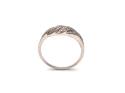 9ct White Gold Diamond Pave Ring