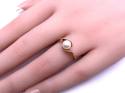 9ct Yellow Gold Pearl Solitaire Ring