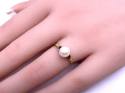 18ct Yellow Gold Pearl Solitaire Ring