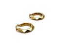 9ct Yellow Gold Hexagonal Hoop Earrings