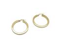 9ct Yellow Gold Plain Hoop Earrings