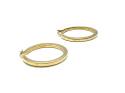 9ct Yellow Gold Plain Hoop Earrings