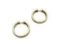 9ct Yellow Gold Diamond Hoop Earrings