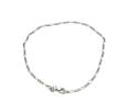 Silver Figaro Chain Anklet