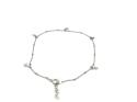 Silver Belcher Chain Star Charm Anklet