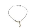 Silver Belcher Chain Infinity Link Anklet