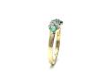 9ct Yellow Gold Emerald & Diamond Ring