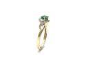 9ct Yellow Gold Emerald & Diamond Ring