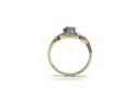 9ct Yellow Gold Emerald & Diamond Ring