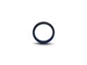 Tungsten Carbide Hammered Ring Black IP Plate